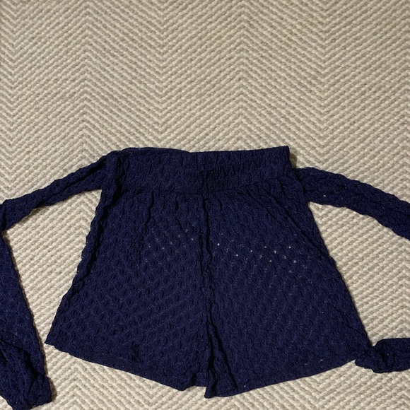 Elif for jordan taylor Crochet Tie Cover-Up Shorts - Picture 5 of 7
